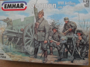 EMHAR 1/72 7204 WWI GERMAN ARTILLERY